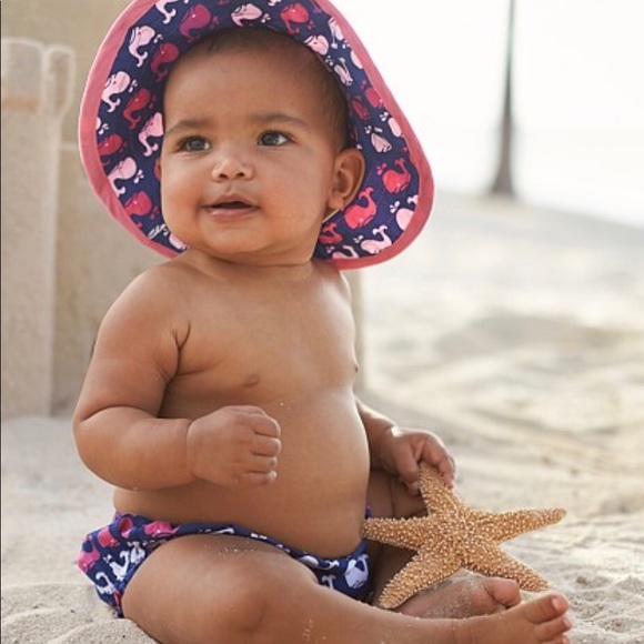 SOLD! Pottery Barn Baby Nautical Diaper Cover - Picture 2 of 5